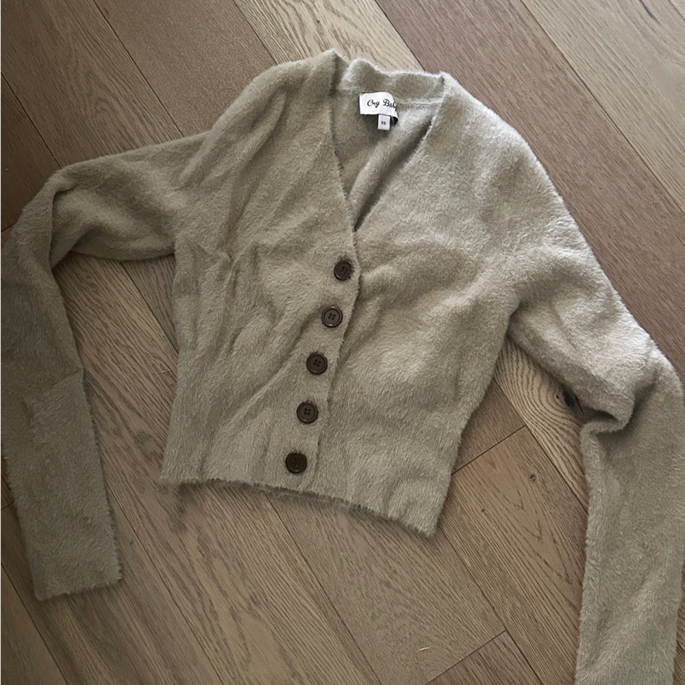 CRYBABY plush cardigan XS ASO chantel jeffries